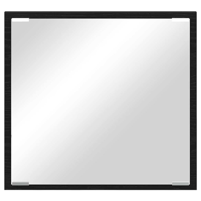 LED Bathroom Mirror Wall-Mounted 40 X 8.5 X 37 Cm, Black Oak
