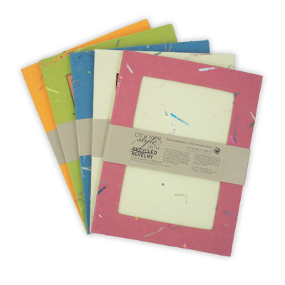 Scarboro Handmade Single Photo Frames made from Upcycled Tree-free Paper