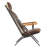Peterson Wood Arm Genuine Leather Lounge Chair-115353677
