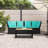 Patio Sofa With Cushions Poly Rattan-1798432802