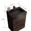 Meuble-lavabo autoportant 24 po en noyer avec lavabo 24 po-111123804
