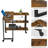 360° Rotatable Sofa Side Table With Ample Storage Shelves
