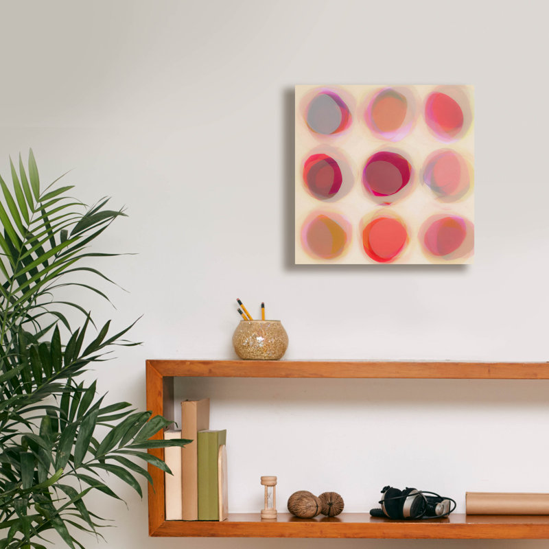 Art mural sur toile Wrought Studio ™ «Happy Go Lucky» par Tamar Zinna, H 12 po x l 12 po x P 0,75 po