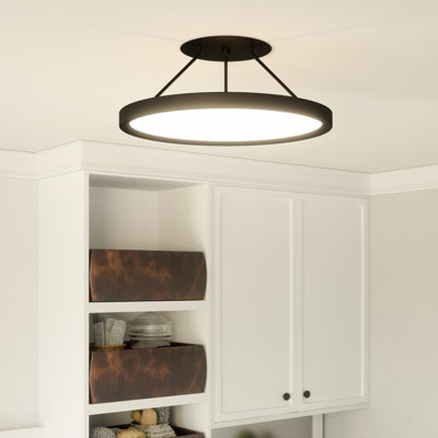 Outskirts Acrylic LED Semi Flush Mount