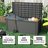 Furmax 47.8'' W 100 Gallons Water Resistant Resin Lockable-83415816