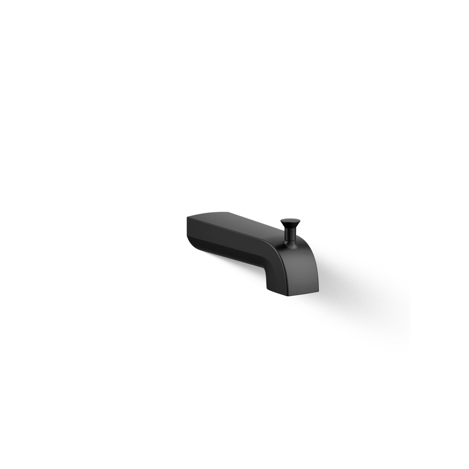 Pitch Wall-Mount Diverter Bath Spout, Matte Black