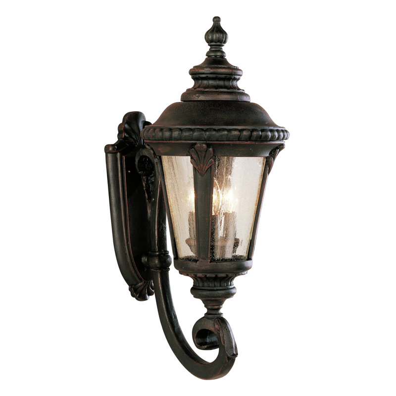 Robertson Aluminium Wall Light, Black, 25" H x 9.5" W x 13.5" D