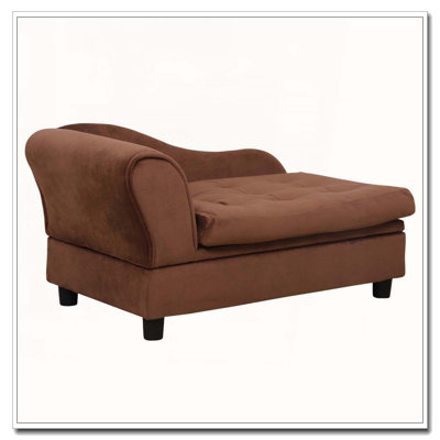 Dog Bed for Small Dogs with Hidden Storage, Small Dog Couch with Soft 3" Foam