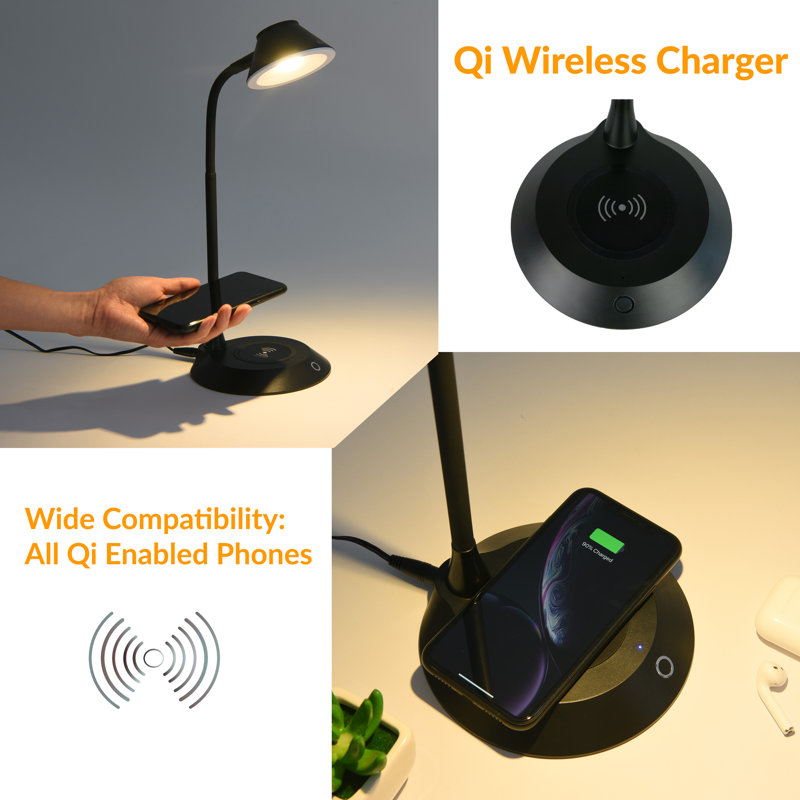 Lampe de bureau 19,1 po noire