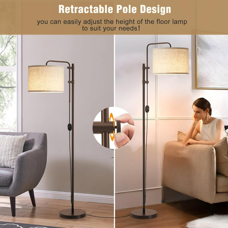Brown Modern High Foot Lamp