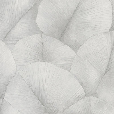 Kumano 3D Embossed Palm Leaf Wallpaper Roll