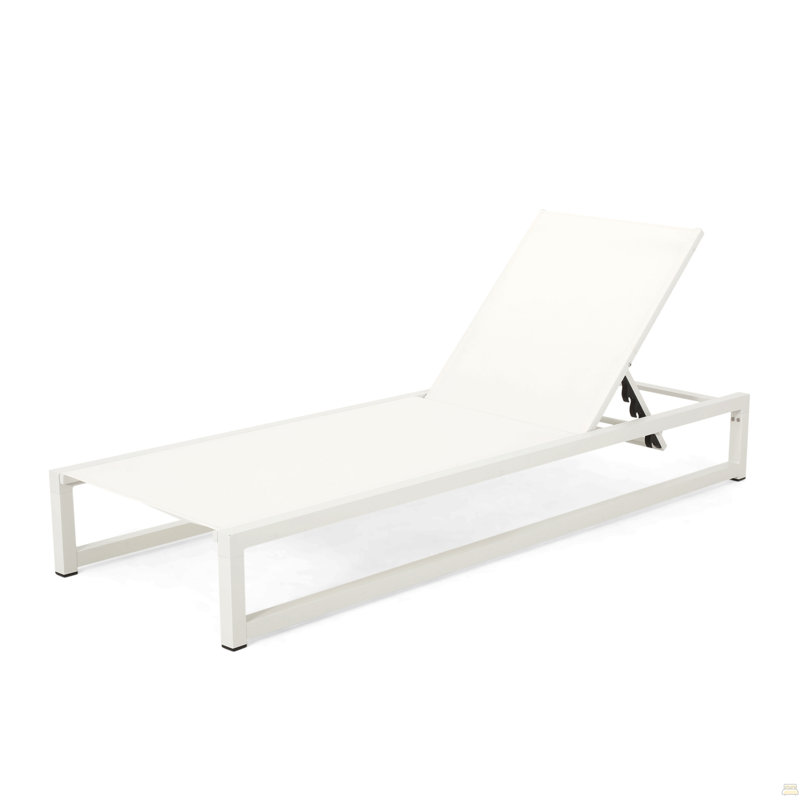 Chaise longue, Blanc, Blanc, 2