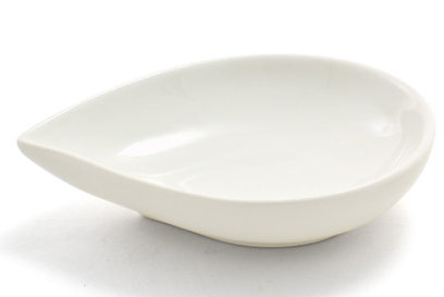 Catalyseur 2 oz Bol à salade Teardrop, Blanc euro