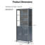 Vitrine de 76,75 po de hauteur-80951855