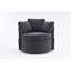 Chaise pivotante et de rangement en tissu avec coussin de dossier Teddy-1477606045