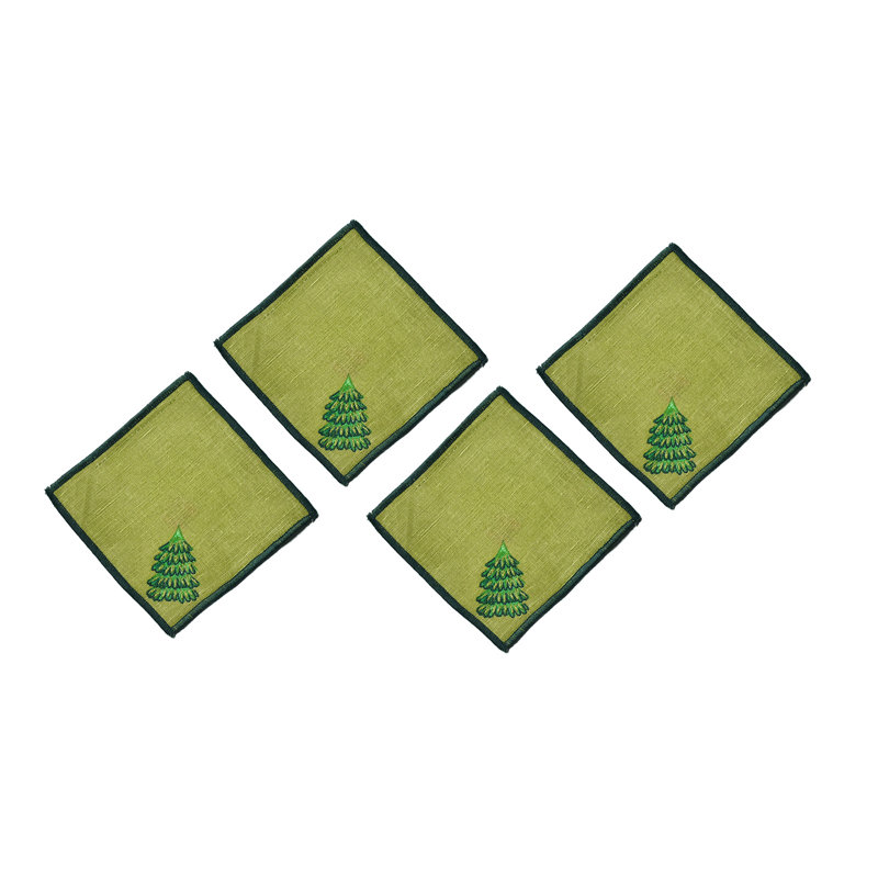 Ensemble de 4 serviettes de table Evergreen