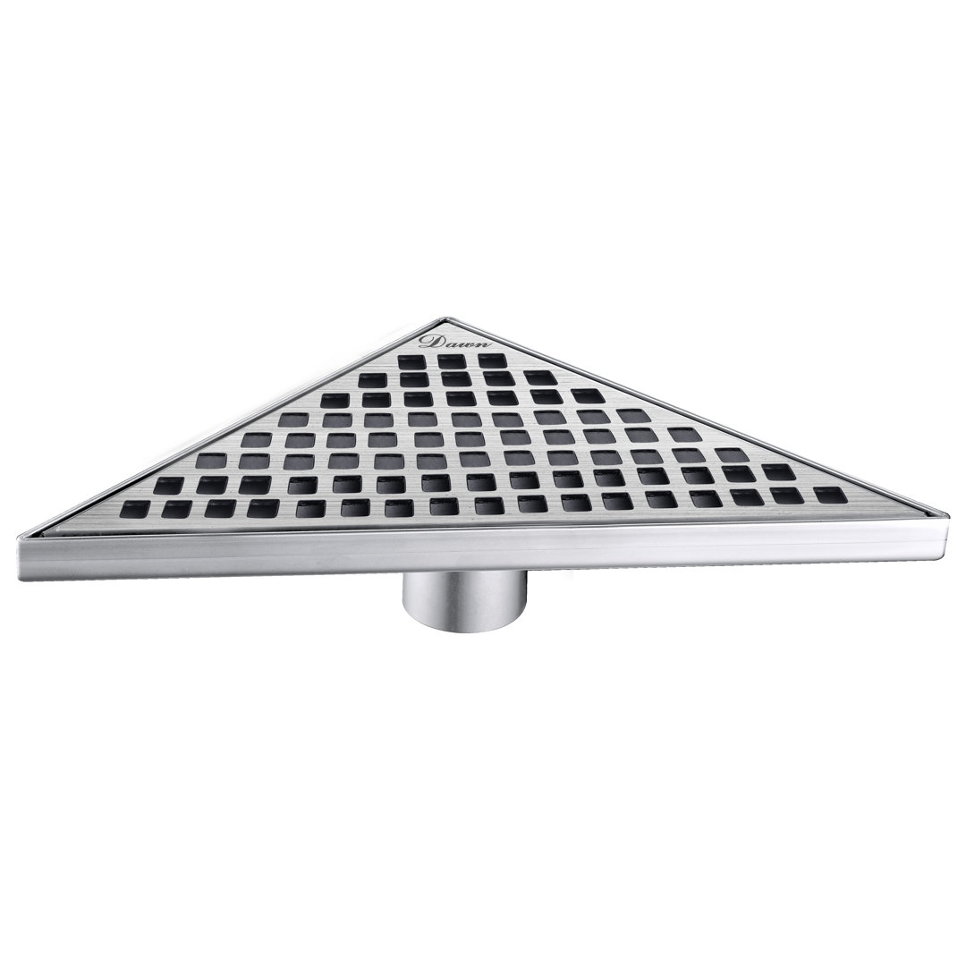 Brisbane River Series Stainless Steel Triangle Corner Floor Shower Drain  Dawn USA