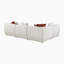  Canapé modulaire modulaire et contemporain 4 pièces Humiston 121,5 po - accoudoirs ronds, coussins attachés