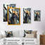 Girafe Ganster - Impression sur toile-1092425120-1092425182