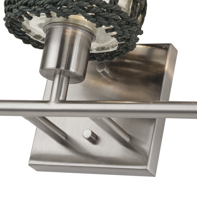 Cassiday 3 Light Brushed Nickel Vanity Sconce, Brushed Nickel