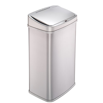 Nine Stars 13.2 Gallon Stainless Steel Motion Sensor Trash Can
