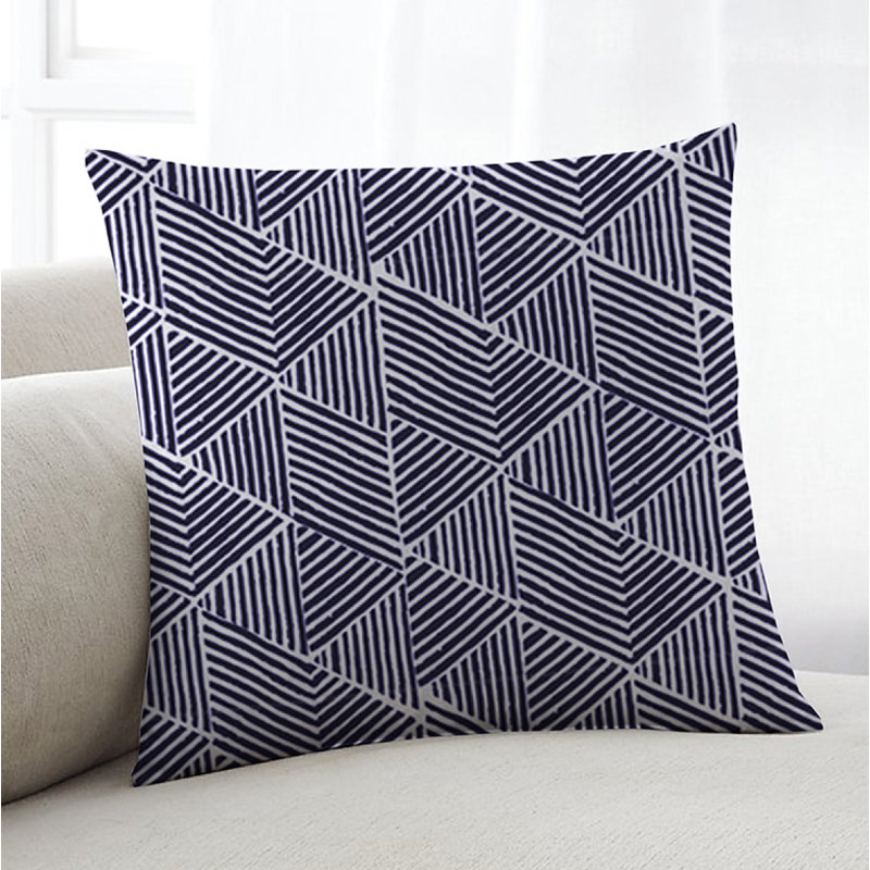 Arley Geometric Reversible Throw Pillow