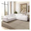 Canapé modulaire inclinable Yohan - Boucle blanche