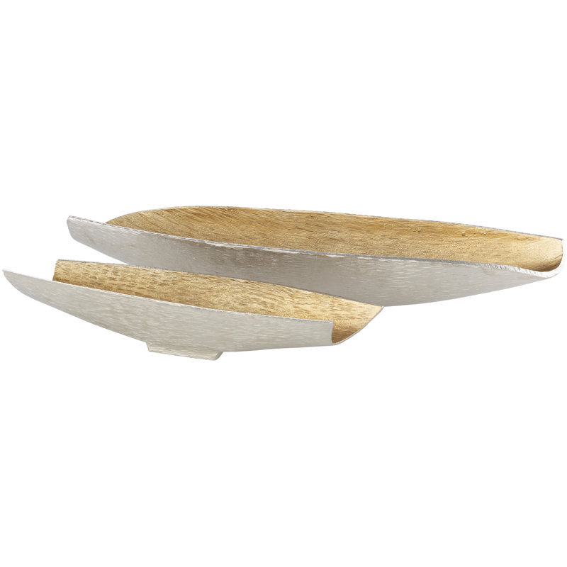 Andrzej Aluminum Bowl, Gold/Silver