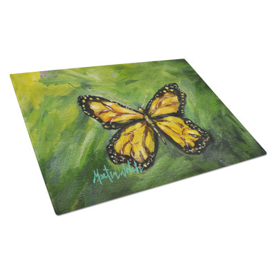 Monarch Glover Fly Butterfly Glass Cutting Board