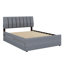Lit plateforme tapissier avec lit gigogne-441221876