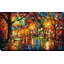 « Colorful Night » par Leonid Afremov, reproduction sur toile tendue-107043555
