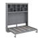 Grand lit escamotable avec tablettes supérieures et port USB