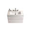 Meuble-lavabo blanc brillant Timeless avec lavabo en céramique, trois trous de robinet et grand rangement pour salle de bain moderne-807264484-807264480