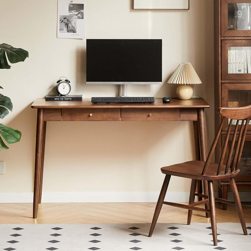 Bureau en bois massif avec tiroir MCM, L 39 po