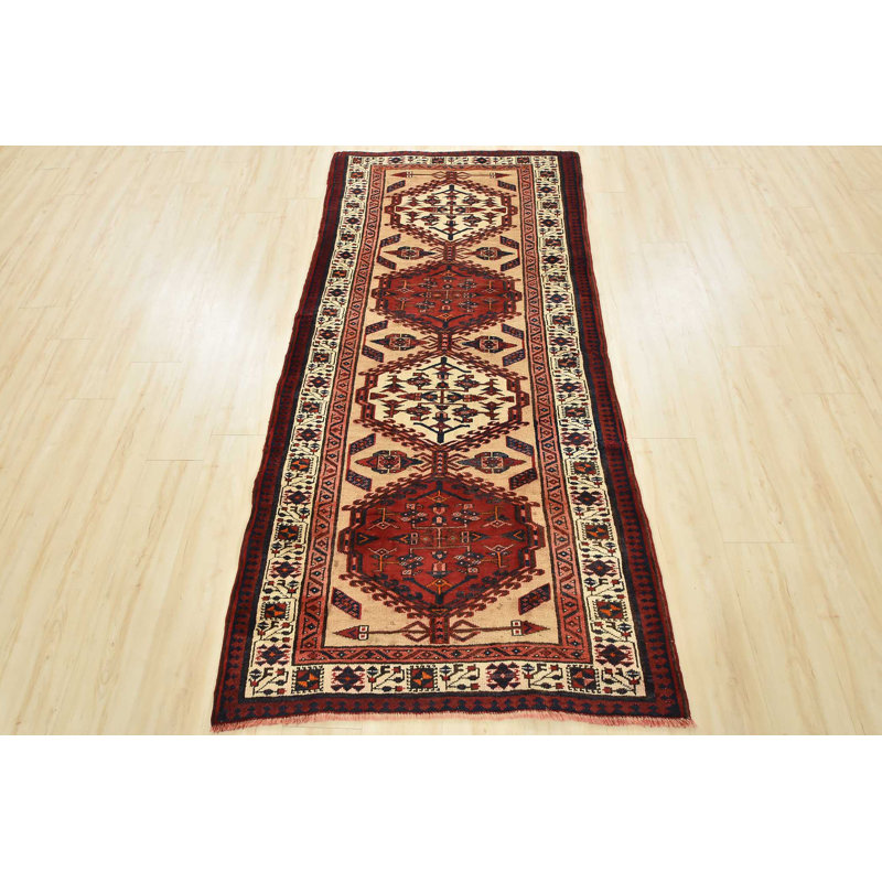Tapis beige unique de 3 pi 8 po x 7 pi 9 po