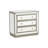 Fonzo Wood 3-Drawer Mirrored Accent Chest