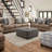 Hattaway 74'' Round Arm Loveseat