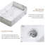 Lavabo vasque rectangulaire en céramique pour meuble-lavabo moderne - vasque de comptoir avec robinet et drain