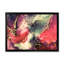 «Red Luxury Abstract Fluid Art II», reproduction sur toile-67328793-67328788