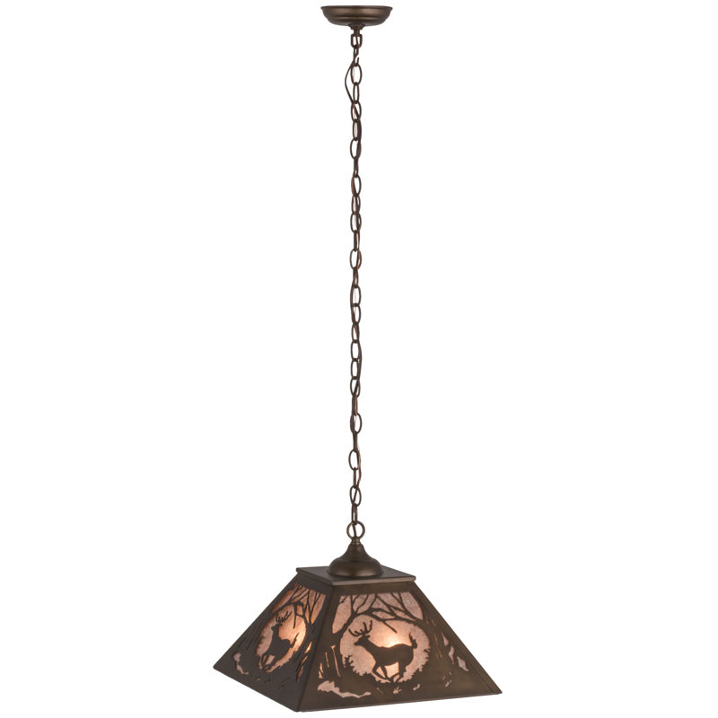 Luminaire suspendu conique unique à 2 lumières, Argent