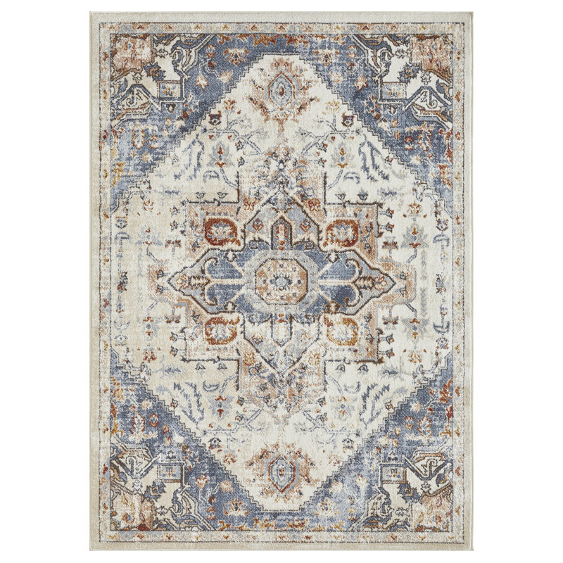 Oriental Indoor Rug, Rectangle 6'7" x 9'2"