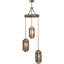 Luminaire suspendu cylindrique à 3 lumières