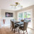 4-Light Glass Bubble Semi Flush Mount