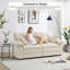 Canapé 84 po Chenille-1312710285
