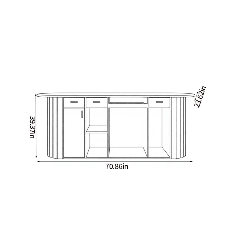 Bureau de réception moderne avec tiroir verrouillable - Bureau de réception simple pour salons, spas, boutiques et espaces de vente