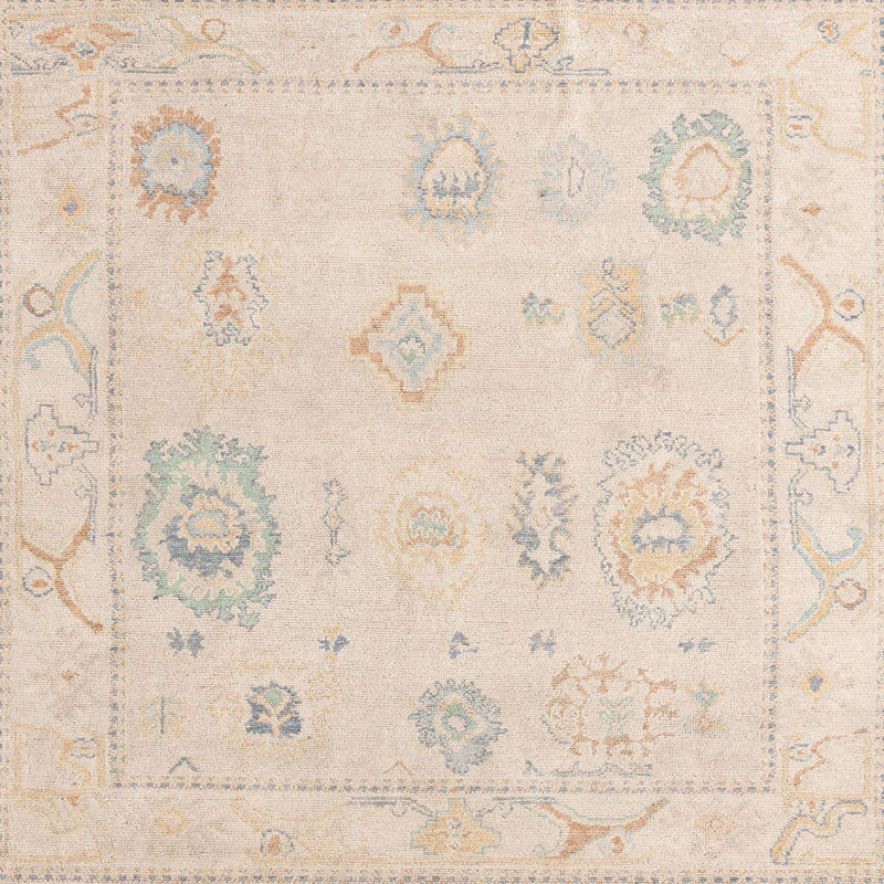 Abstract Indoor Rug, Square 5'
