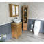 Slimline Compact 515mm Free-standing Cloakroom Vanity Unit-127380320-127380321
