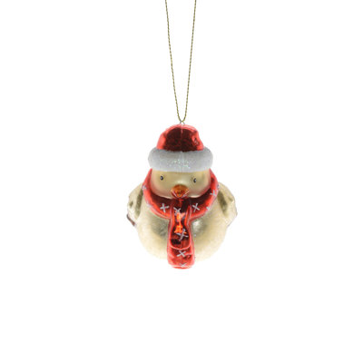 2.75'' Handmade Glass Animals Hanging Figurine Ornament