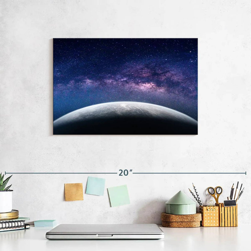 Oberle Earth And The Milky Way, 8" H x 12" W