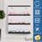 Acrylic Display Case Wall Mounted Funko POP Shelves, Clear Collectibles Showcase Display Cabinet With Sliding Door For Lego Figure Dustproof Hot Wheels Storage Box Black(11.8X3.3X14.8Inch)